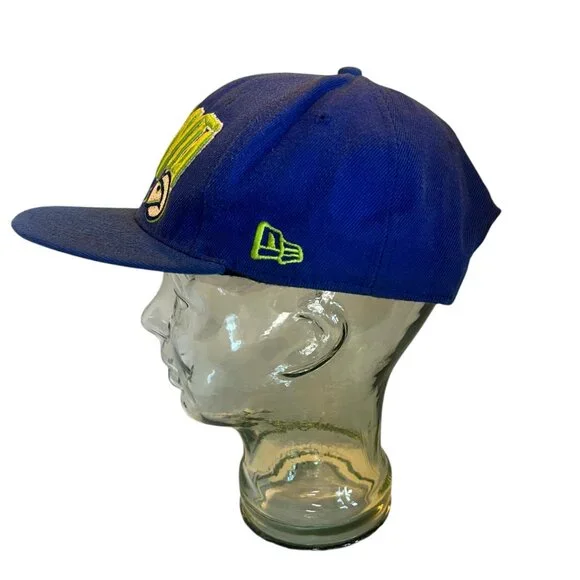 Vintage Atlanta Hawks Blue & Green Snapback Hat - Picture 3 of 6